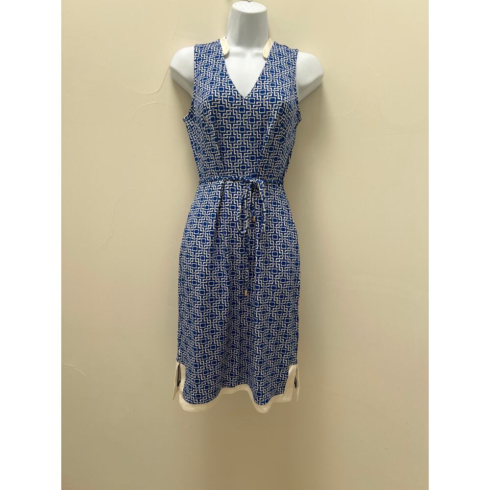 Ann Taylor Geometric Print Sleeveless Dress